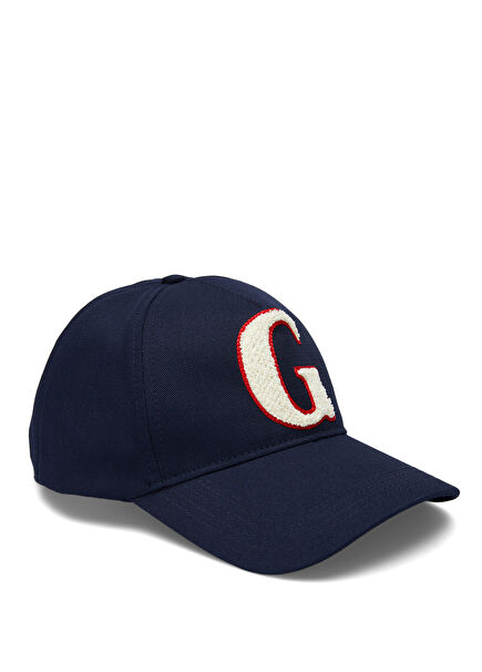 Unisex Hat with Navy Blue Logo
