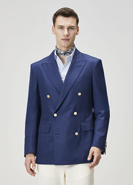 Lacivert Kaşmir Ceket