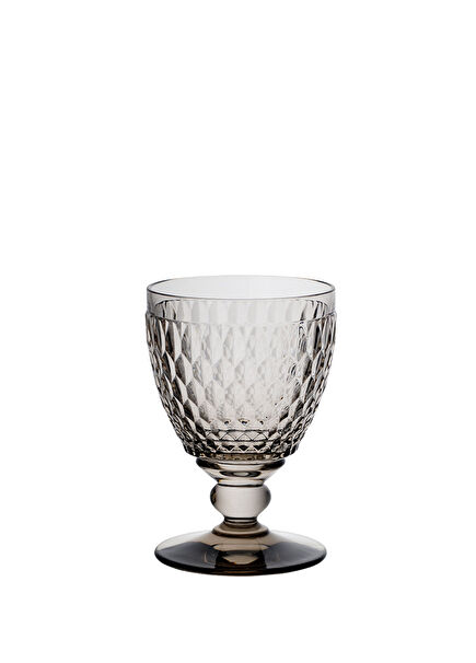 Boston Color Gray Crystal Water Glass