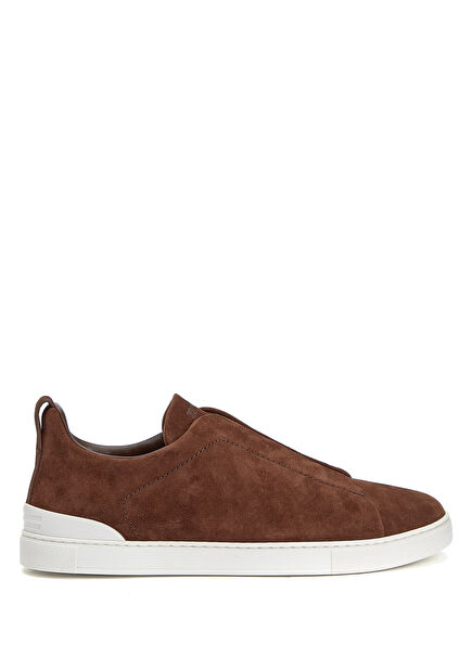 Triple Stitch Kahverengi Erkek Süet Sneaker