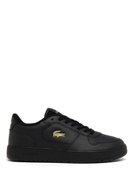 Court Ace Black Leather Women's Sneakers