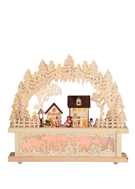 270-56 Natural Wood Decorative Christmas Lighting