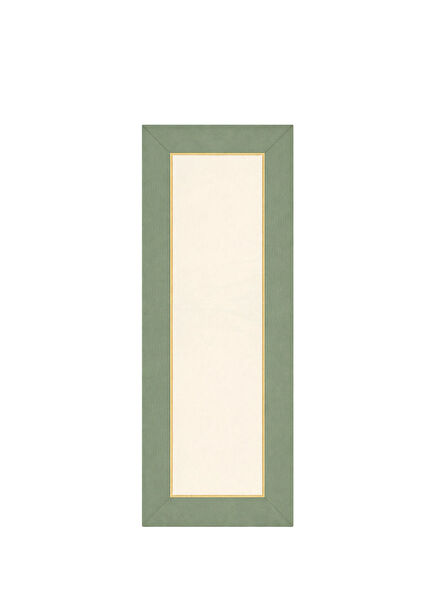 Soft Mint Runner Green & Cream Runner with gold embroidery 150x50 cm