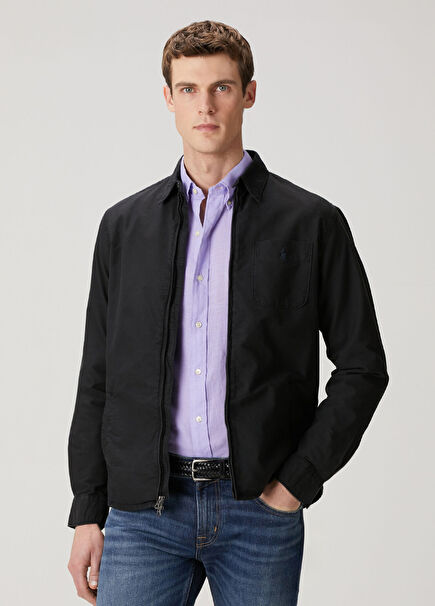 Black Oxford Overshirt