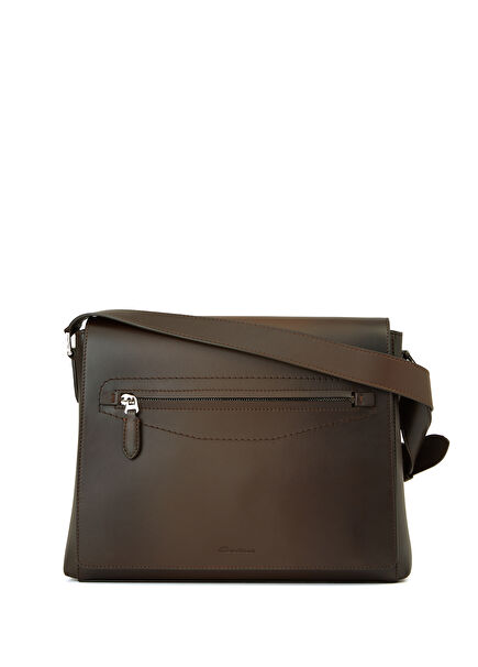 Brown Men's Linen Bag