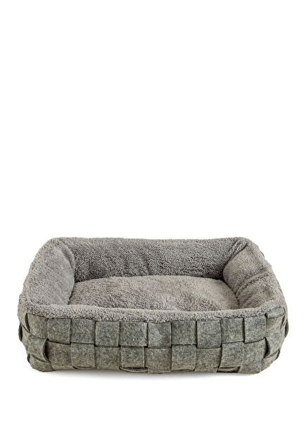 Kanop Grey Felt Pet Cat Bed