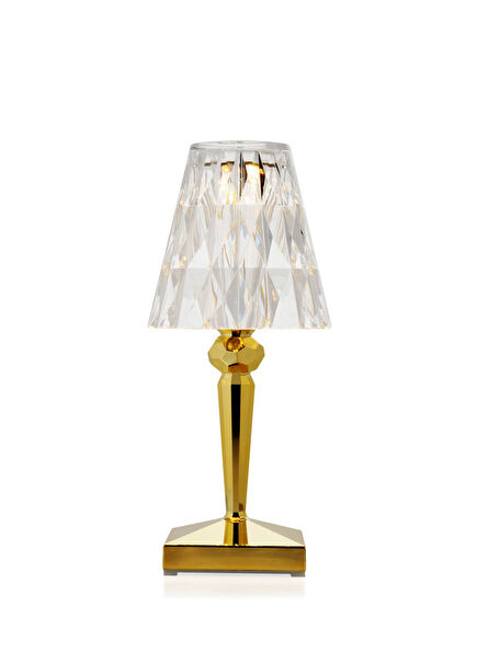 Battery Metallic Gold Table Lamp