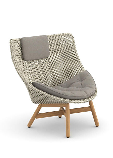 Mbrace Sea Salt Rattan Yüksek Sırtlı Bahçe Koltuğu