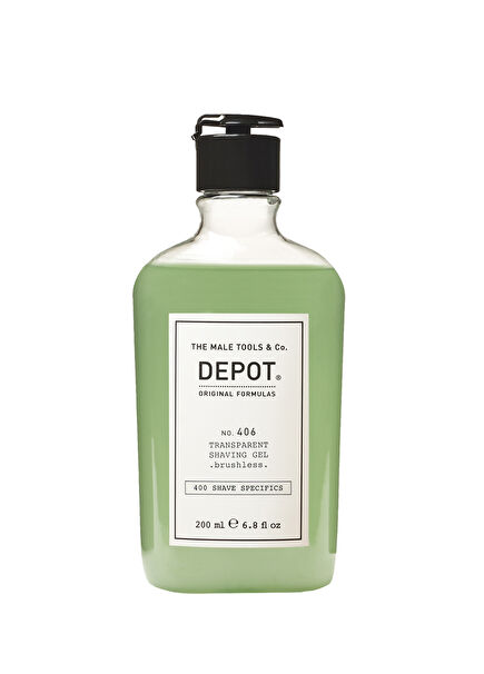 No. 406 Transparent Shaving Gel Brushless Nemlendirici Tıraş Jeli 200 ml