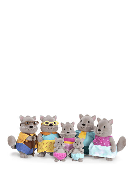 Cute Squirrel Family