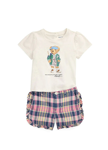 Çok Renkli 2li Kız Bebek Set