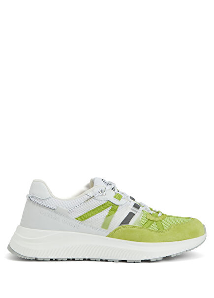 White Yellow Women's Sneakers