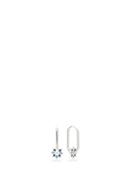 Dwarf Star 925 Sterling Bright Silver Women Earrings
