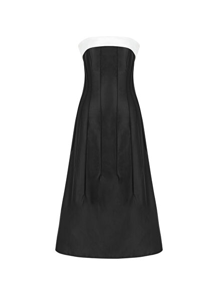 Julieta Siyah Straplez Kadın Elbise