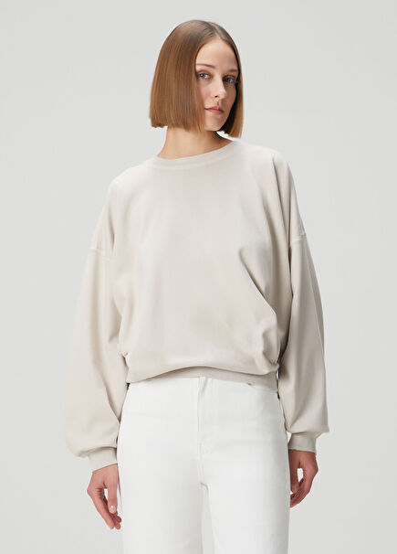 Sauria Bej Sweatshirt
