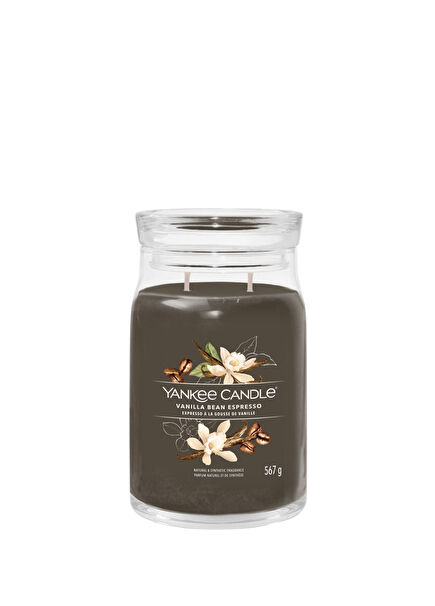 Vanilla Bean Espresso Brown Large Candle