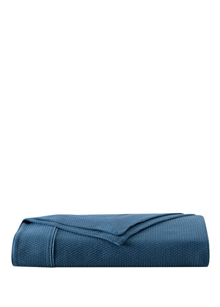 Valeron Lisset Navy Blue Cotton Single Pique 180 x 240 cm