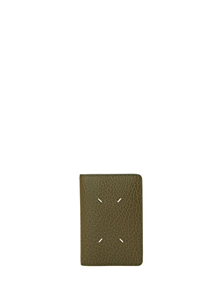 Anthracite Textured Men's Leather Passport Holder