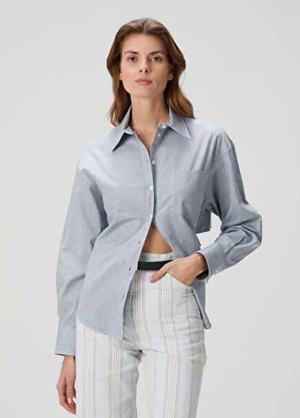 Nicoletta Blue Shirt