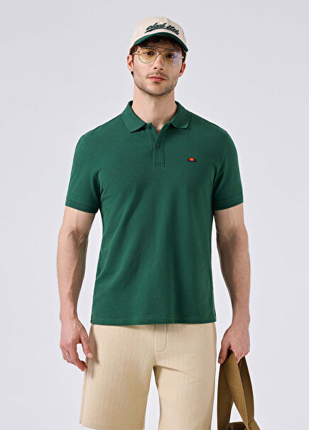 Yeşil Polo Yaka Kısa Kollu Erkek T-shirt 6SM5044-GRN