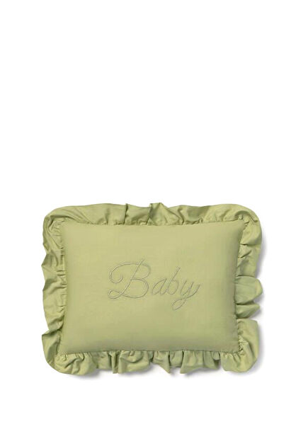 Baby Matcha Green Cotton Children's Pillow 32 x 22 cm