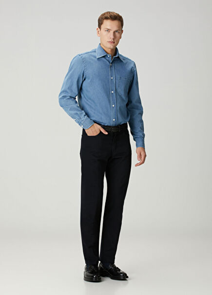 Lacivert Jean Pantolon