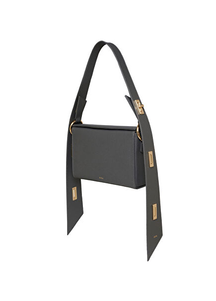 Aika Gray Leather Istanbul Bag