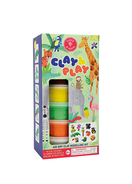 Clay And Play Jungle Air Drying Clay Set