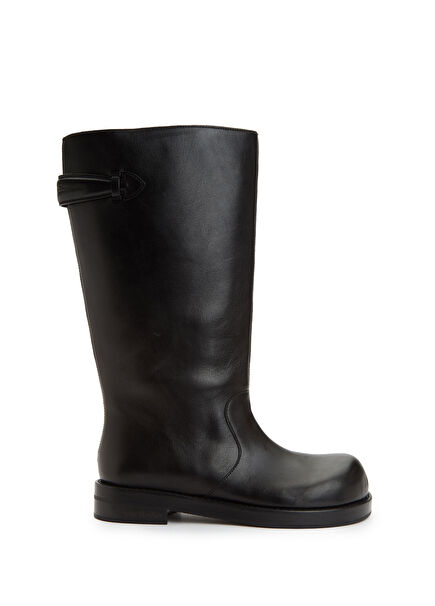 Siyah Kadın Deri Çizme