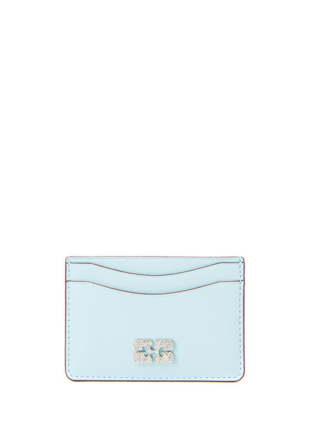 Bou Light Blue Women's Leather Card Holder