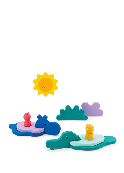 Quut Into the Jungle Puzzle Friends Bath Toy