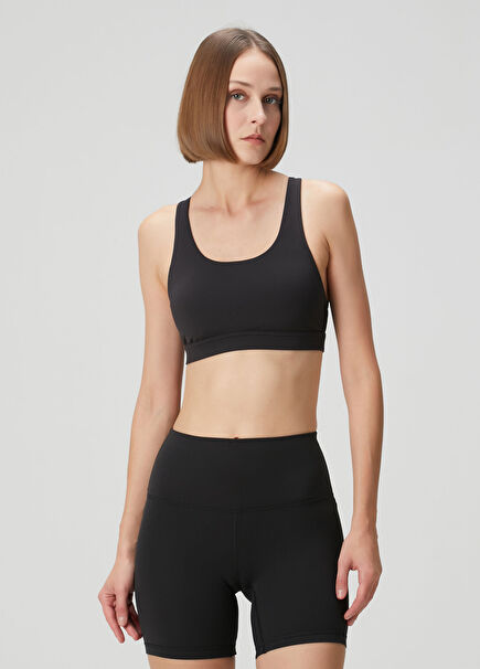 Wunder Train Mesh Black Sports Bra