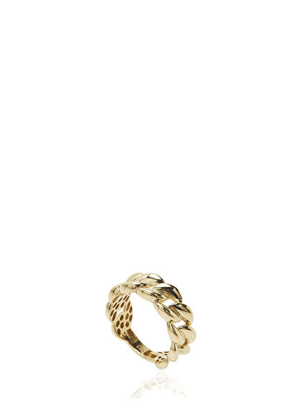 Chain Design Women's Gold Ring