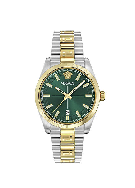 VRSCVE0G00425 Gold Tone Metallic Grey Unisex Wristwatch