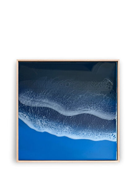 Curve Wood Epoxy Table 30 x 30 cm