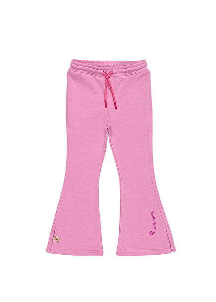 Cool Ballerinas Flared Joggers Pink Cord Girl's Sweatpants