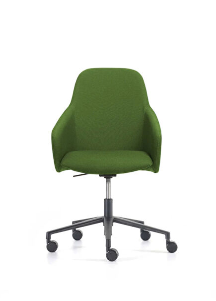 Toya Yeşil Yıldız Ayaklı Yüksek Sırtlı Çalışma Sandalyesi