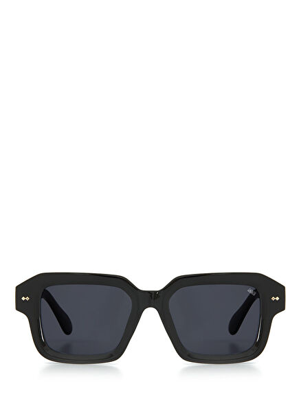 Drip Black Acetate Unisex Sunglasses