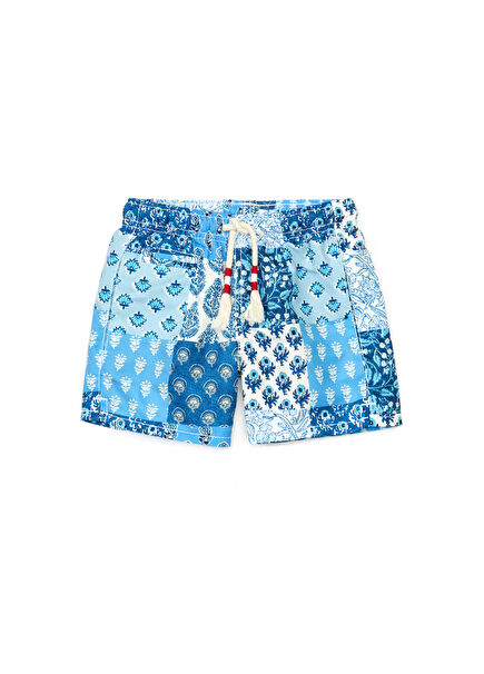 Caprese Blue Patterned Boys Swimsuit