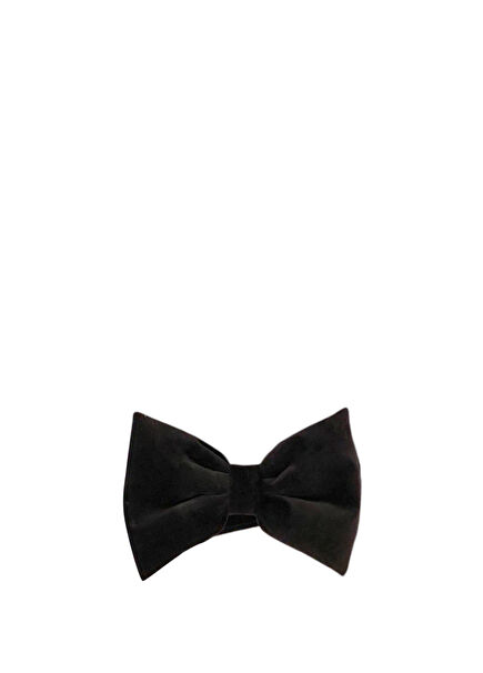 Siyah Kadife Kedi & Köpek Papyonu