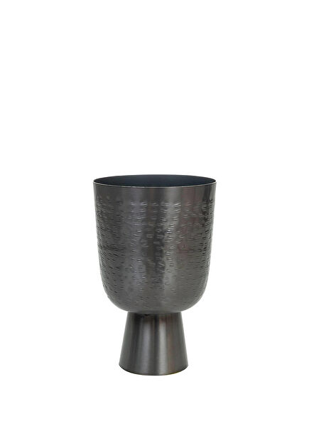 Lauren Antrasit Metal Saksı