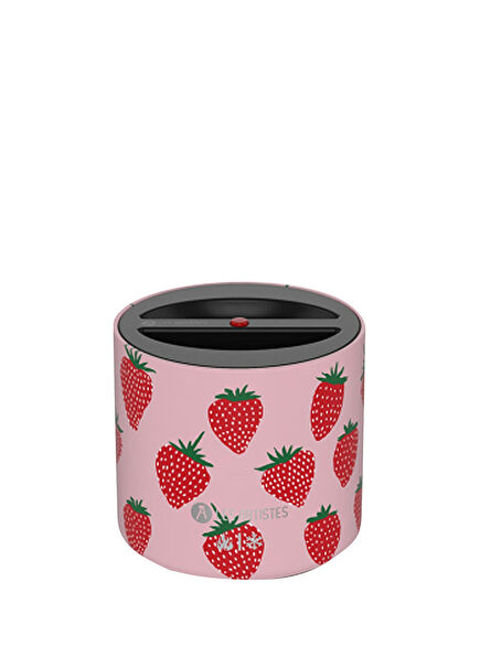 Strawberry Les Artistes Paris Pink Insulated Stainless Steel Food Thermos 700 ml