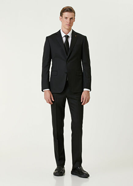 Vicenza Siyah Yün Takım Elbise