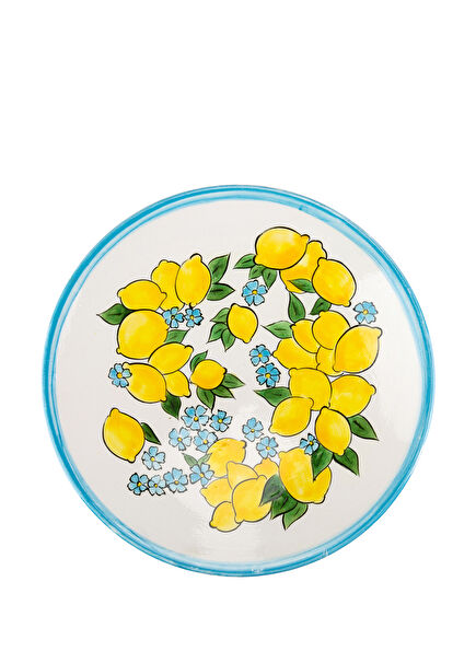 Amalfi Coast Handmade Ceramic White Large Salad Bowl