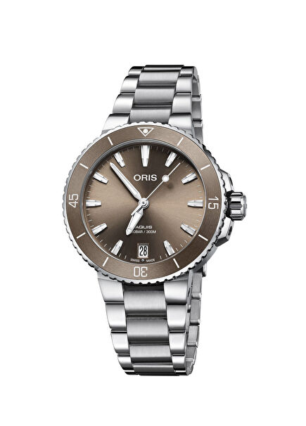 Aquis Date Ladies 01 733 7731 4156-07 8 18 05P Gri Çelik Erkek Kol Saati