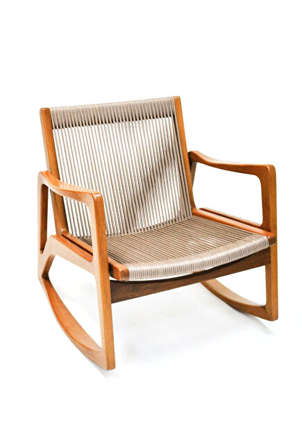 Rock Bej Sallanan Bahçe Koltuğu