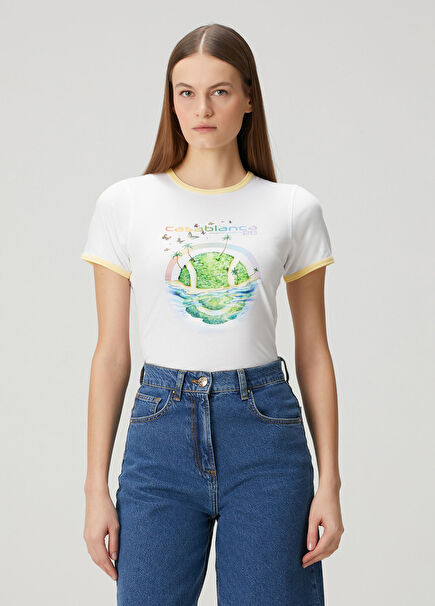 Beyond Destiny Ringer Beyaz T-shirt