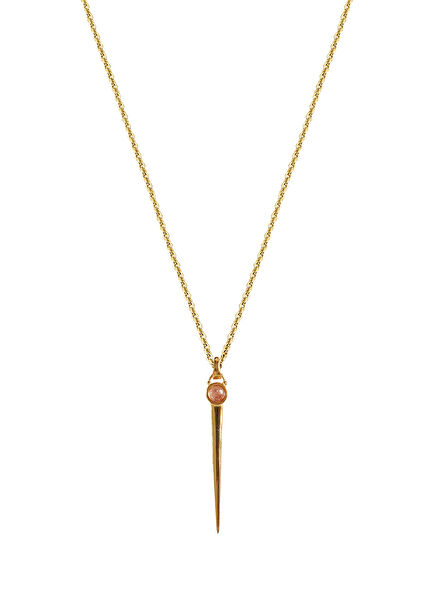 İZ Duruş 925 Ayar Gümüş Üzeri Altın Kaplama Kadın Kolye