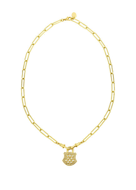 Golden Lock Altın Kaplama Kadın Kolye