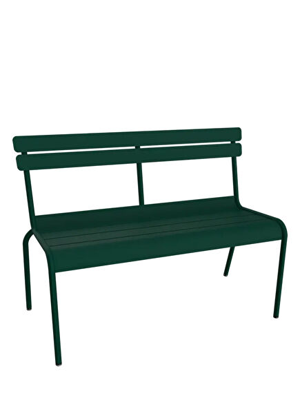 Luxembourg Dark Green Bench Without Armrests